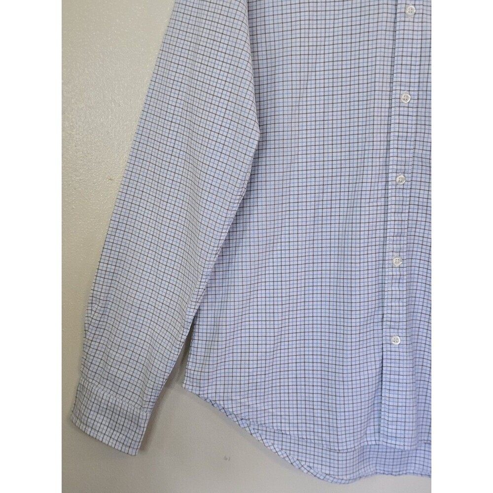 Bonobos Tailored Fit Shirt Mens Size Large Long Heavyweight Cotton Plaid Print - Picture 6 of 12